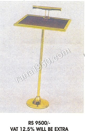 Lecture stand Brass/Steel with light