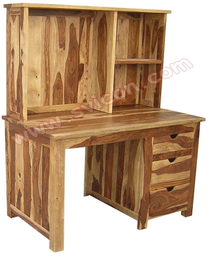 Wooden Office Table With Rack