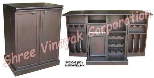 Wooden Folding Bar Cabinet