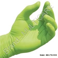 Nitrile Gloves Green Colour