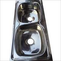 Double Bowl Kitchen Sinks - Material: Stainless Steel