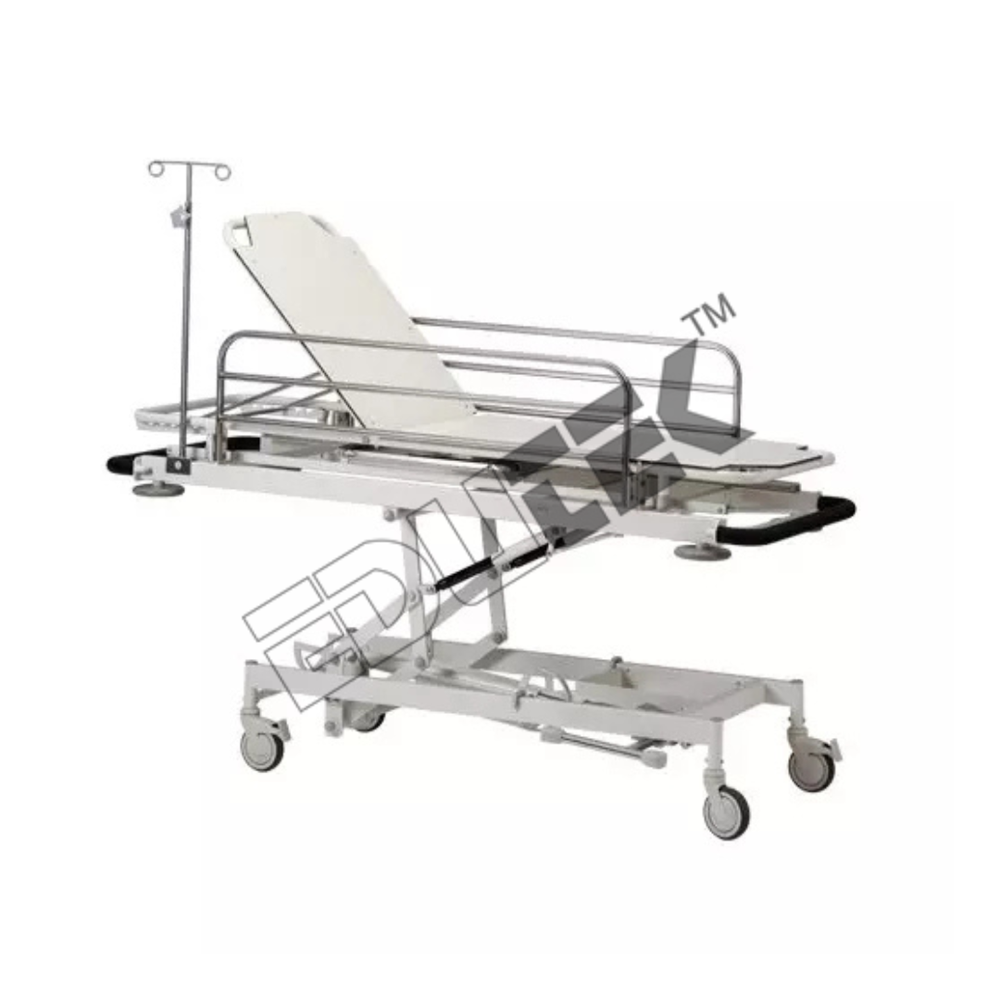 Emergency Recovery Trolley - Stainless Steel Frame, Compact Design, Lightweight Mobility, Versatile Storage Compartments