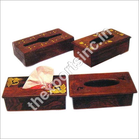 Wood Tissue Box