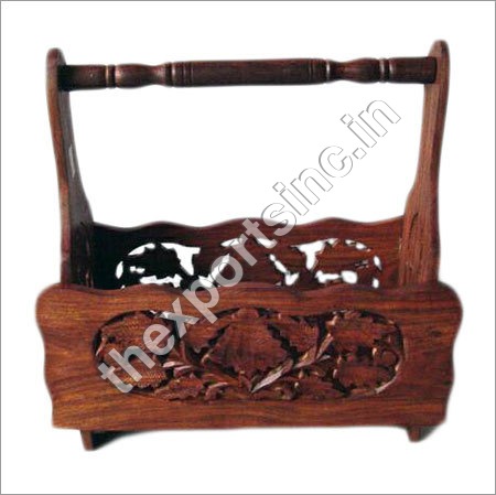 Wooden Magazine Rack