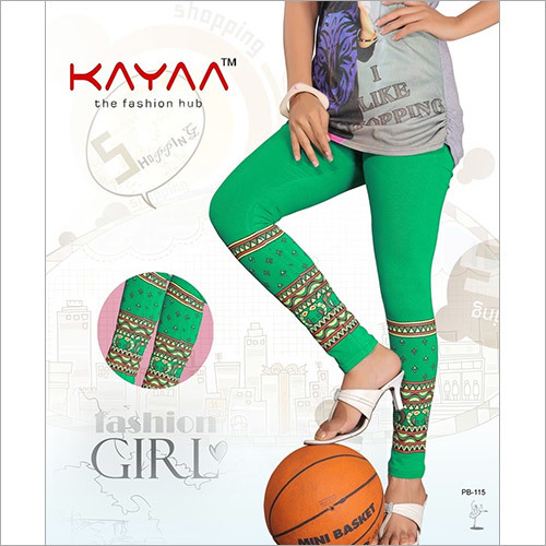 Green Florida Print Legging