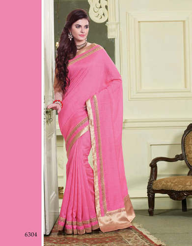 Silk Baby Pink Saree