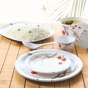 Borosil 35 Pc Melamine Dinner Set - Blossom Milano