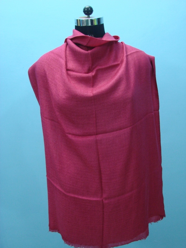 100% Pashmina Plain Dyed Stole
