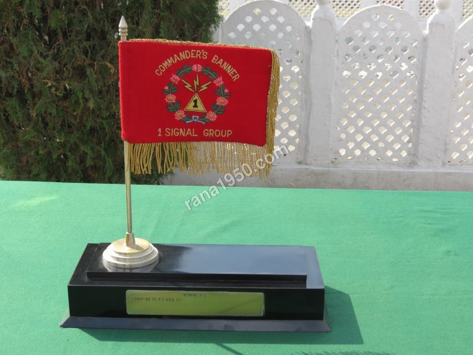 Army Table Cloth With Zari Crest