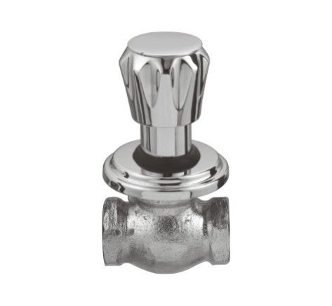 Flush Cock - Honey Brass, Triple Nickel Plated, Quarter Turn Fitting | Durable, Leakproof, Easy Install, Precise Flow Control, 2100 Days Warranty