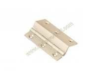 White Brass Z Hinges