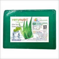 Aloe Vera And Green Tea Soap - 100 Grams | Solid Body Care, Nourishing Ingredients For Men And Women, Ideal For Personal Use