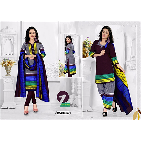 Cotton Ladies Dress Material