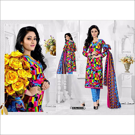 Fancy Cotton Dress Material