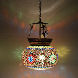 Residential Glass Mosaic Hanging Lamp