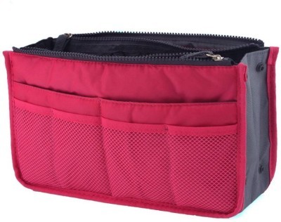 Women Ladies Gadget Pockets Handbag Pink
