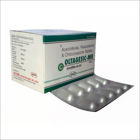 Aceclofenac Paracetamol & Chlorzoxazone Tablets