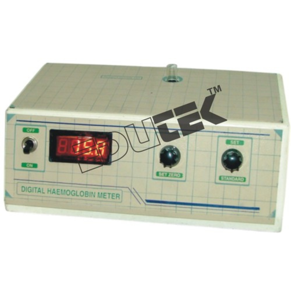 Digital Hemoglobin Meter - Digital Led Display, Multiple Modes, Accuracy +0.02 O.d., Sample Volume 1 Ml | Fully Automatic, In-built Memory, Tungsten Lamp