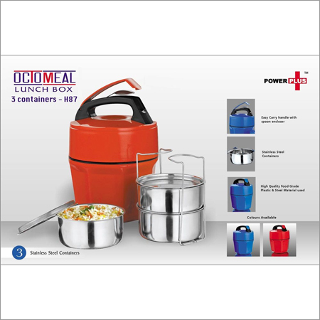 Octomeal Lunch box - 3 containers (steel)