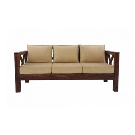 Sorvino Wooden Three Seater Sofa