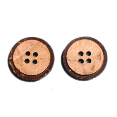 Designer Coconut Shell Button
