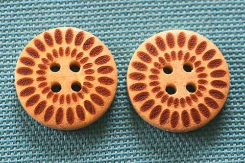 Designer Wooden Button