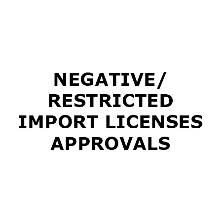 Restricted Import Licenses Approvals By KANISHKA INTERNATIONAL