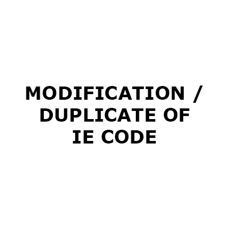 IE Modification Updation Duplicate Code