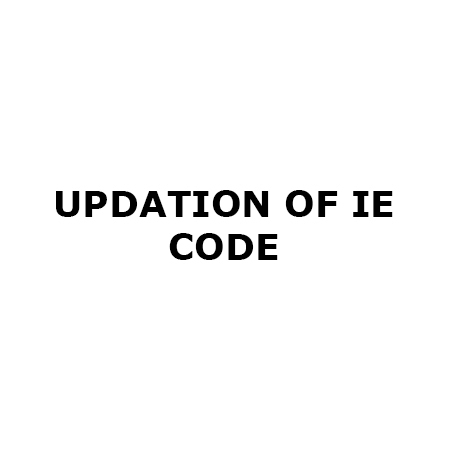 Import Export Code Updation