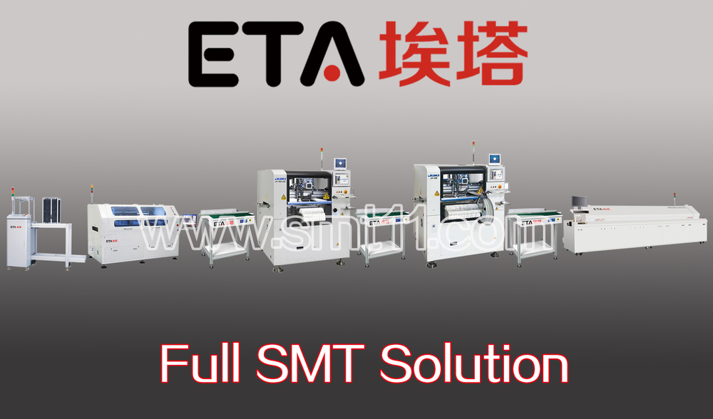 SMT/LED production line(printer+mounter+reflow oven+wave soldering machine)