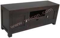 WOODEN TV/DVD UNIT 1 DRAWER 2 DOOR