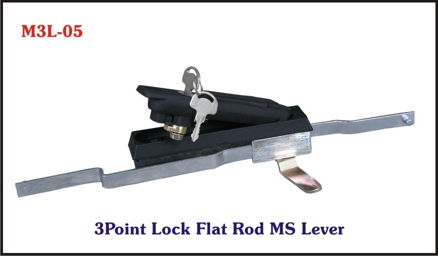 3 Point Lock Flat Rod Ms Lever