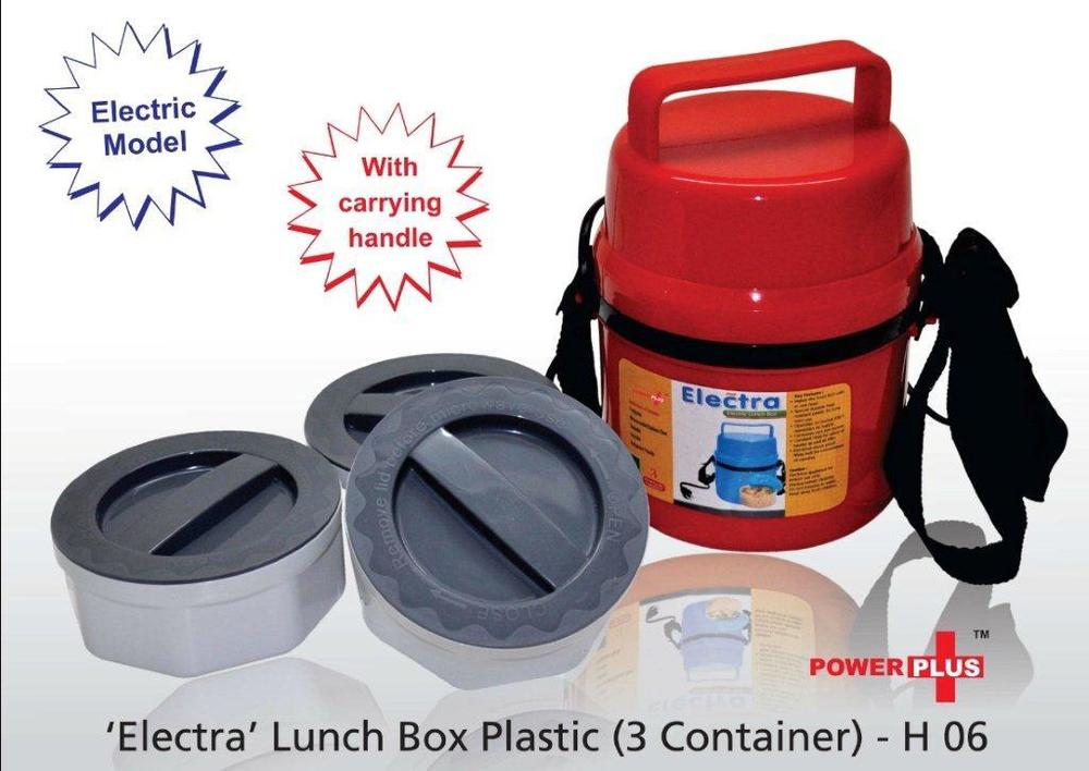 Power Plus Electra Lunch Box Plastic -Containers