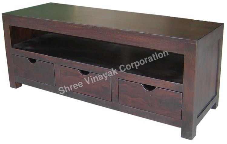 Wooden Tv/dvd Unit 3 Drawer