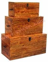 WOODEN BOX S/3