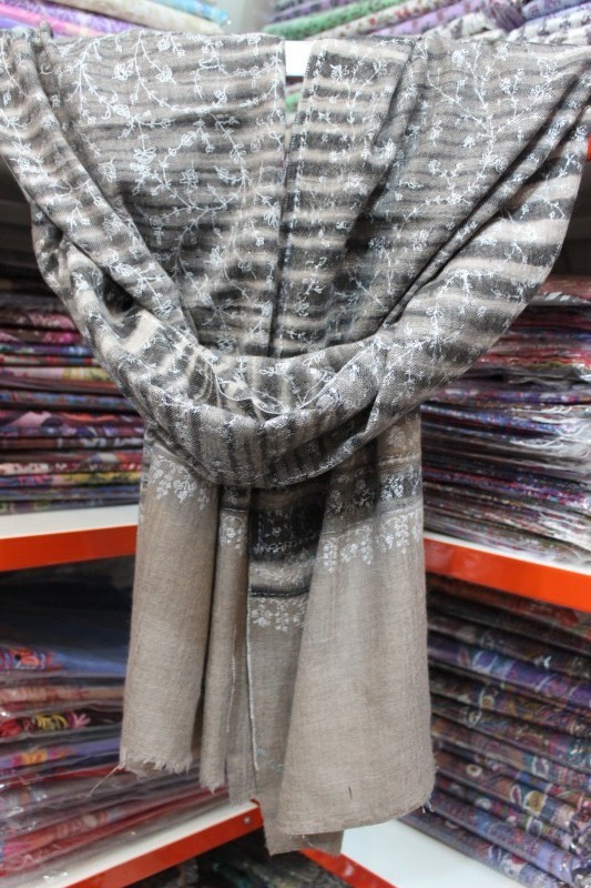 100% Pashmina Hand Woven hand Embroided