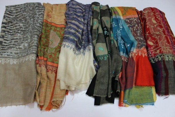 100% Pashmina Hand Woven hand Embroided