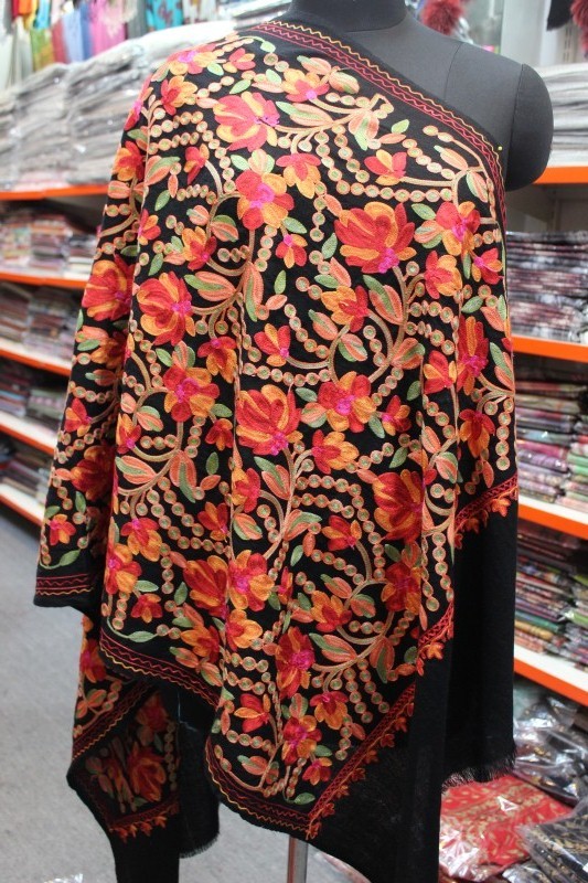 Pashmina Machine Embroidery