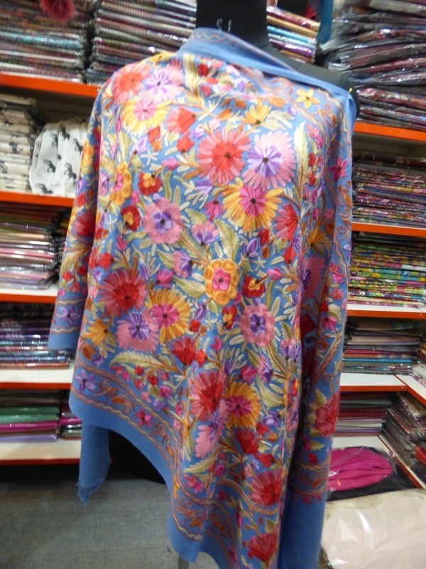 100% Pashmina Machine Embroided