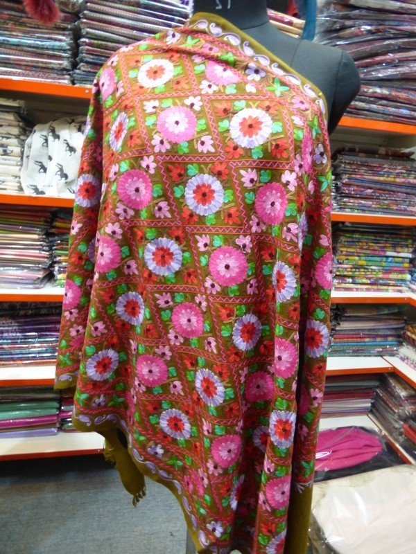 Pashmina Machine Embroidery