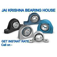 Pillow Bearing Zkl - Stainless Steel, Double Row, Blue And Silver Color | Grease Lubrication, Ideal For Machinery Use