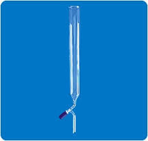 Plain Chromatography Absorption Columns with Stopcock - Glass, 20-180 cm Length, 10-100 mm Disc Diameter, Precise Control, Durable