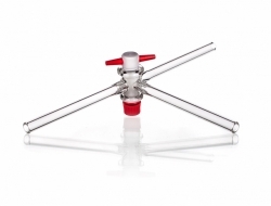 Stopcock T or Y Bore with PTFE Key - Na Material, 2 & 4 Mm Bore, Leak-Proof Chemical Resistant