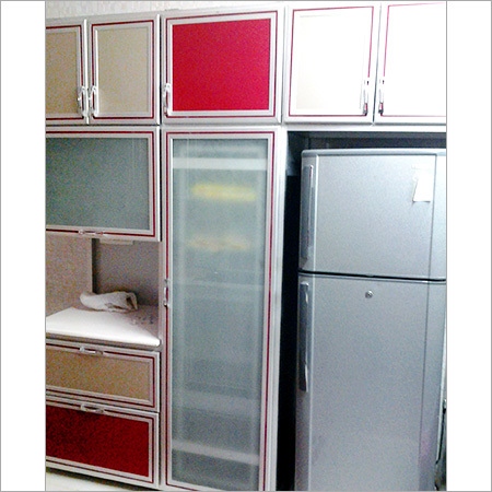 Straight Aluminium Modular Kitchen