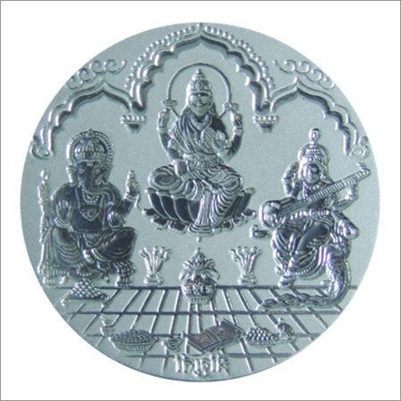 Laxmi Ganesh Saraswati Silver Coins