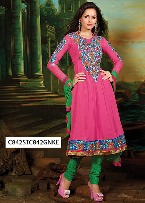 Embroidered Anarkali Dress