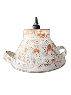 Embossed Farm Style Pendant Light Light Source: Energy Saving