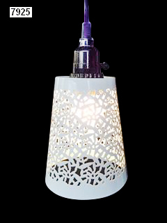 Etched Shade Pendant Lamps Light Source: Energy Saving
