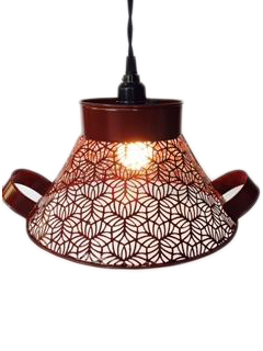Etched Cloche Pendant Lamps Light Source: Energy Saving