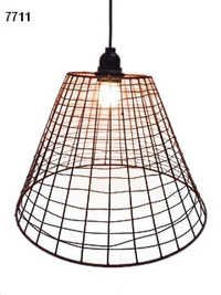 Rustic Metal Wire Basket Lamp Light Source: Energy Saving